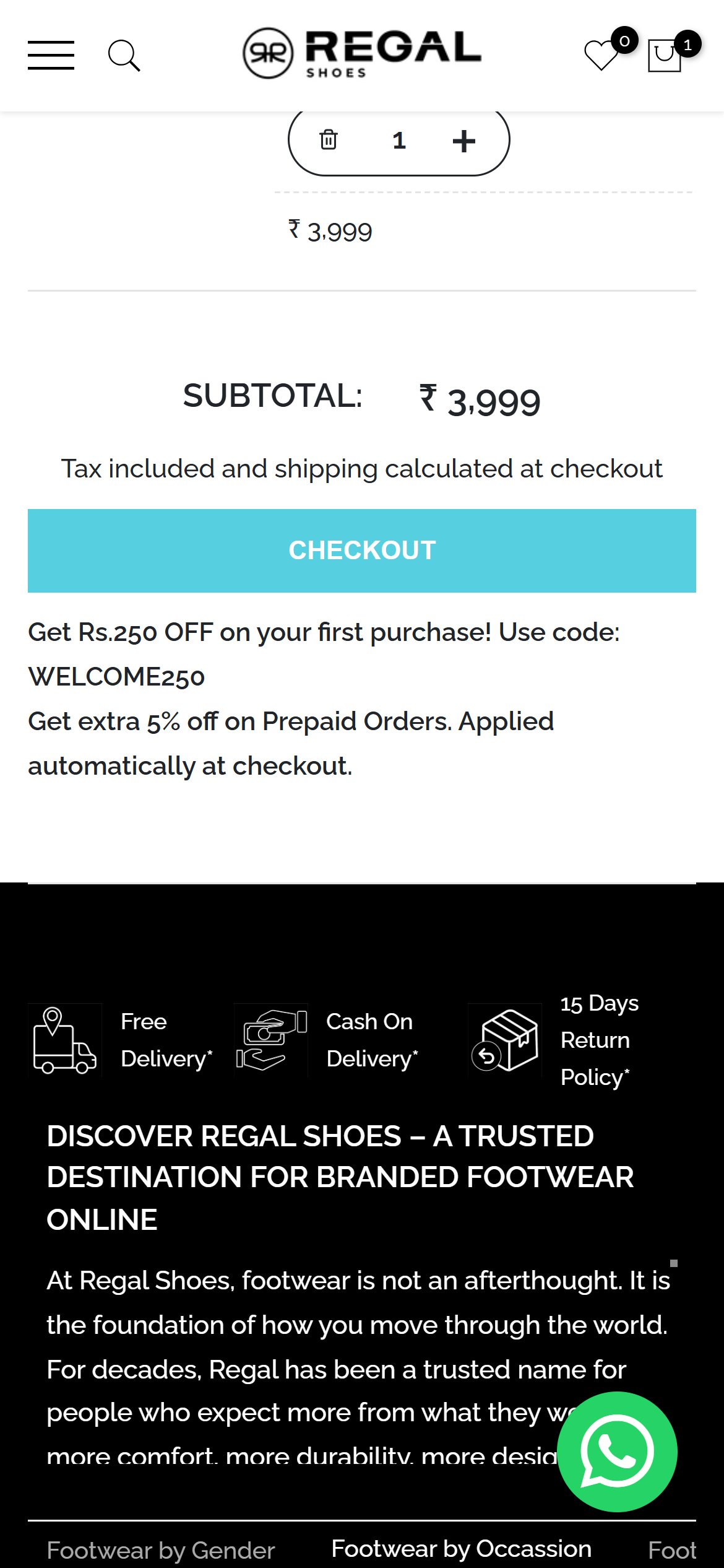 Regal Shoes — Mobile