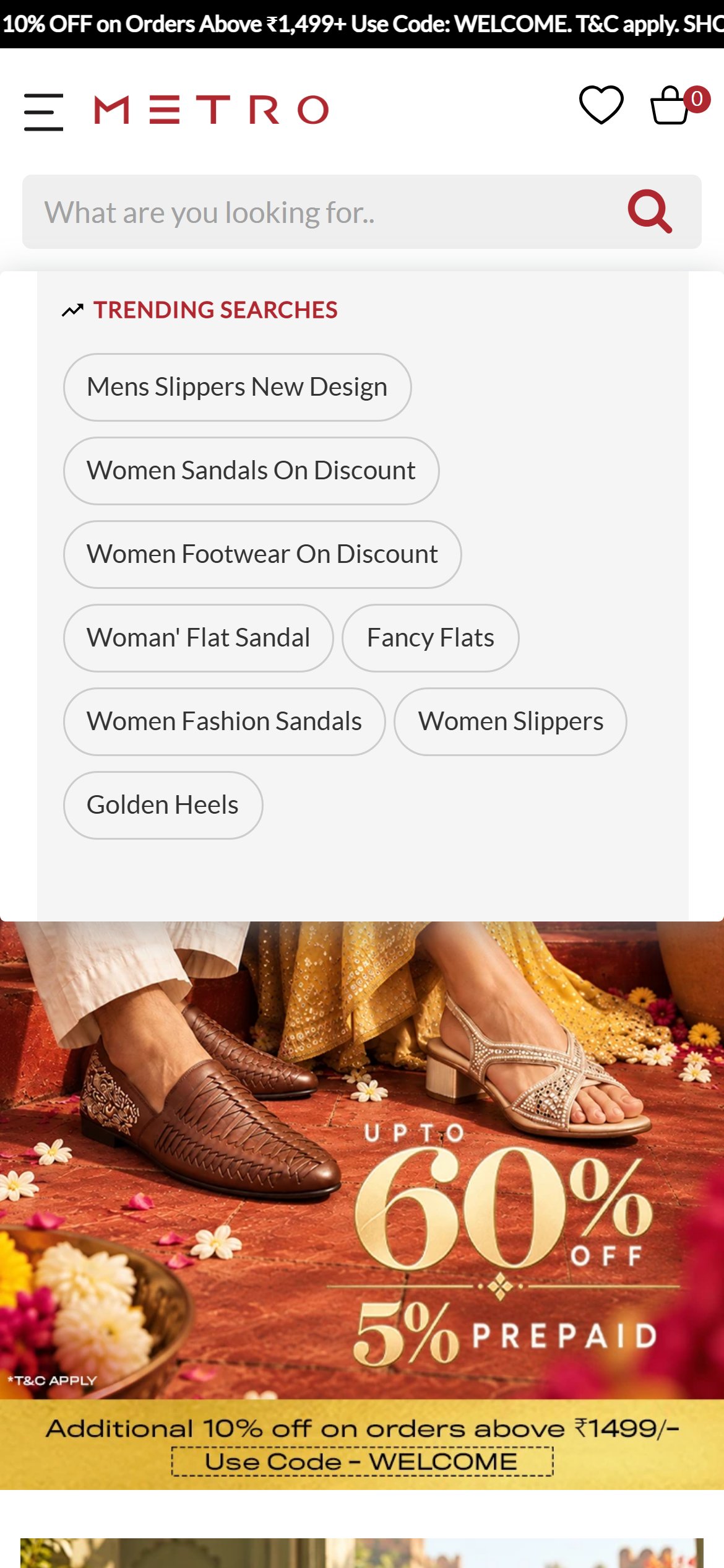 Metro Shoes — Mobile