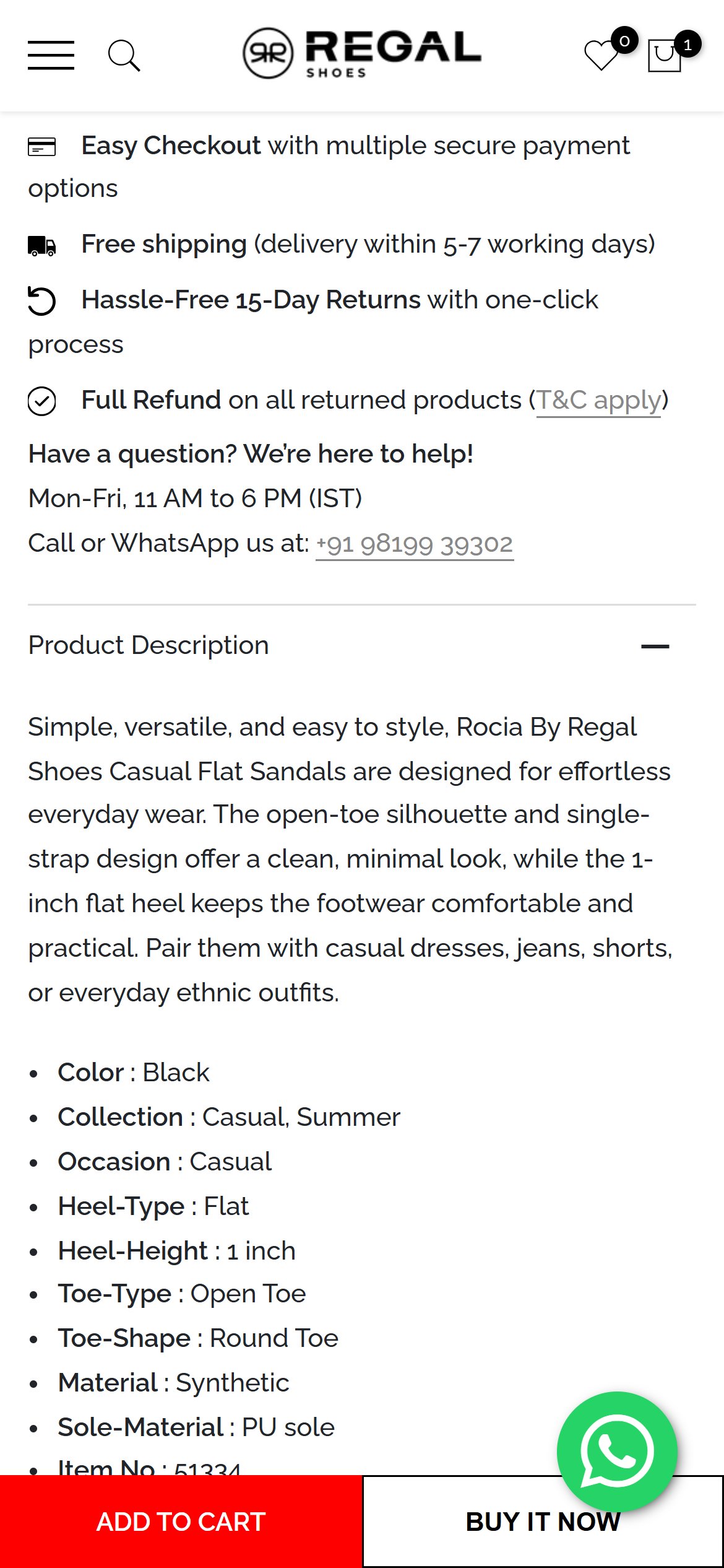 Regal Shoes — Mobile