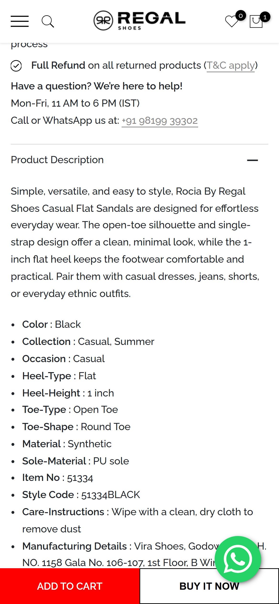 Regal Shoes — Mobile